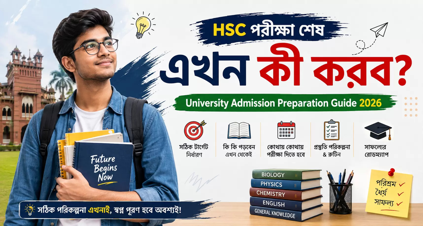 HSC পরীক্ষা শেষ এখন কী করব? University Admission Preparation Guide 2026